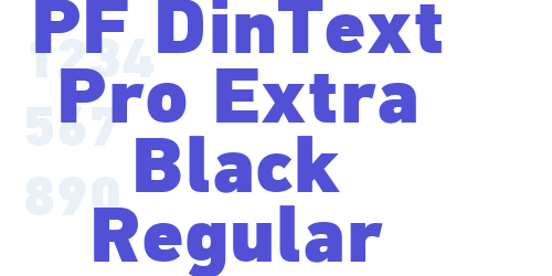 PF DinText Pro Extra Black Regular-font-download