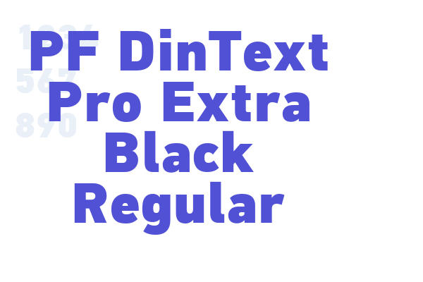 PF DinText Pro Extra Black Regular