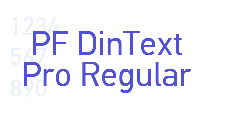 PF DinText Pro Regular-font-download