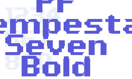 PF Tempesta Seven Bold Font Download