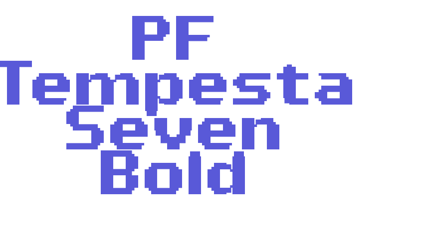 PF Tempesta Seven Bold Font Download