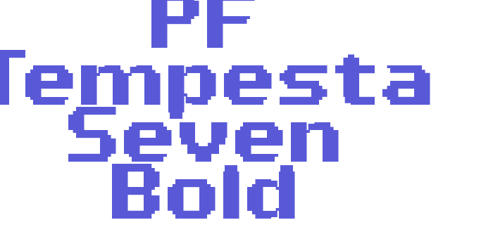 PF Tempesta Seven Bold Font Download