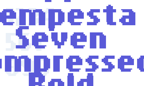 PF Tempesta Seven Compressed Bold Font Download