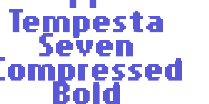 PF Tempesta Seven Compressed Bold Font Download