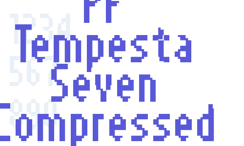 PF Tempesta Seven Compressed Font Download