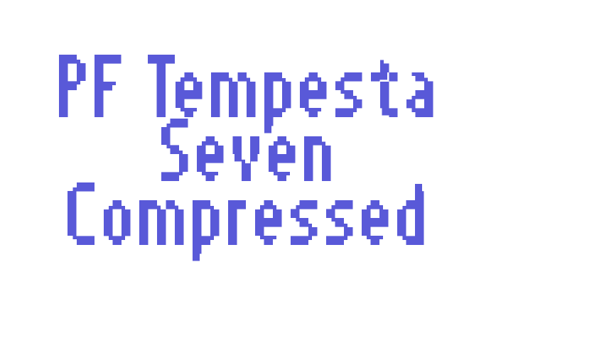 PF Tempesta Seven Compressed Font Download