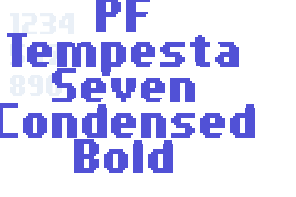PF Tempesta Seven Condensed Bold