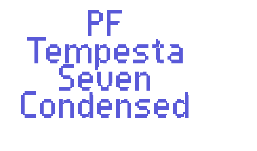 PF Tempesta Seven Condensed Font Download