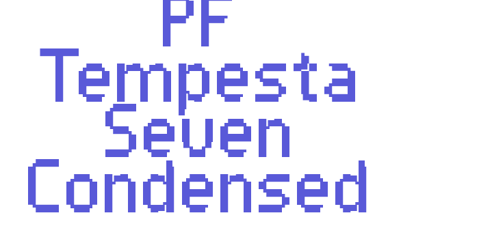 PF Tempesta Seven Condensed Font Download