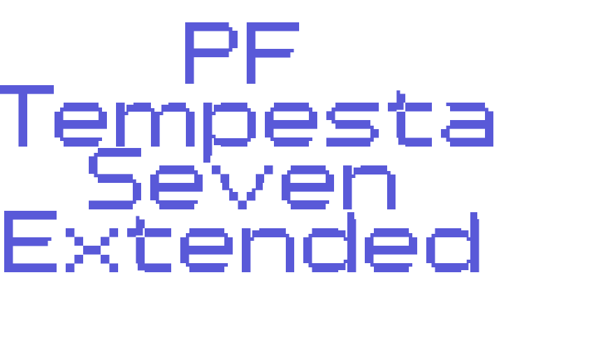 PF Tempesta Seven Extended Font Download