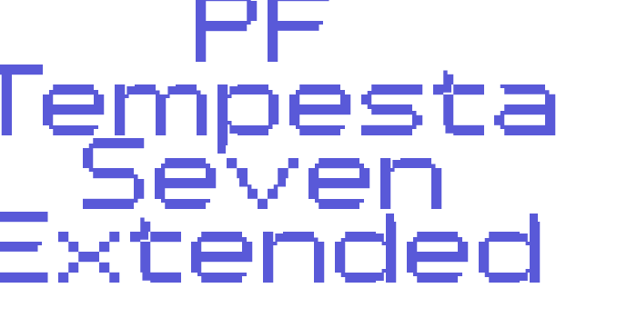 PF Tempesta Seven Extended Font Download