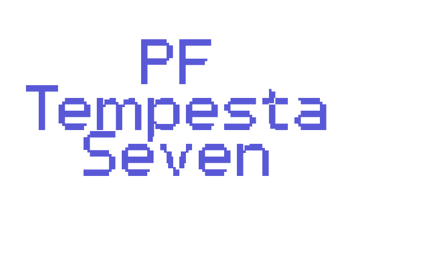 PF Tempesta Seven Font Download