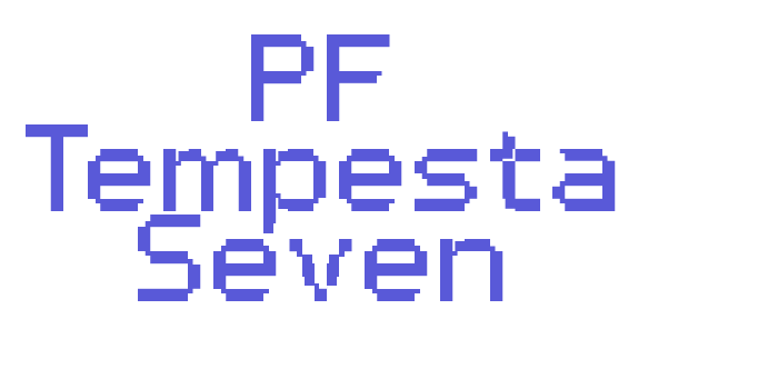 PF Tempesta Seven Font Download