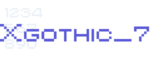 PIXgothic_7 font free