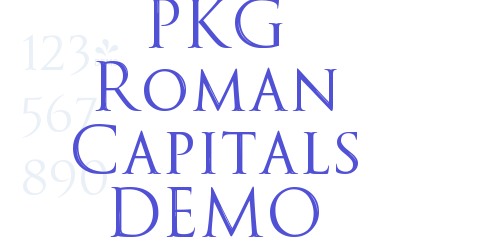 PKG Roman Capitals DEMO-font-download