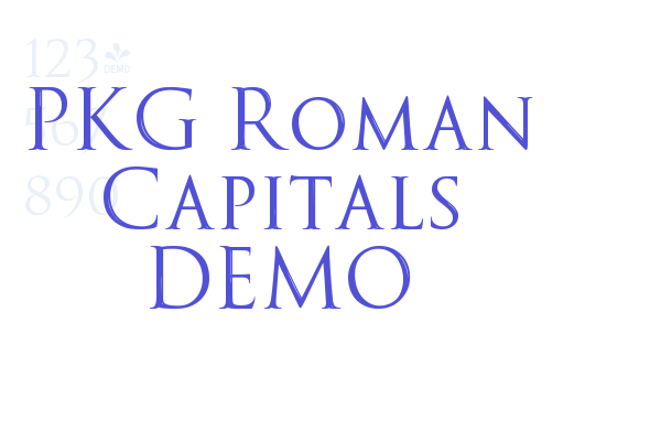 PKG Roman Capitals DEMO
