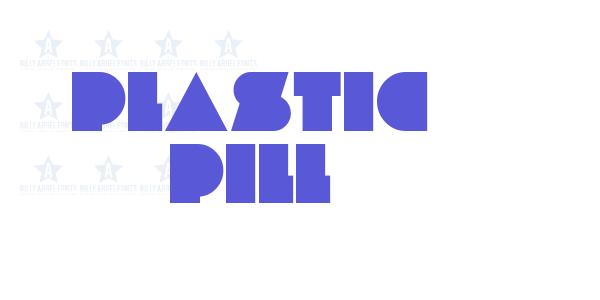 PLASTIC PILL font free