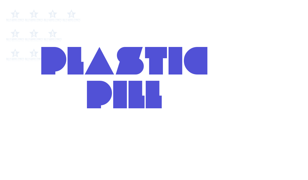 PLASTIC PILL-font-download