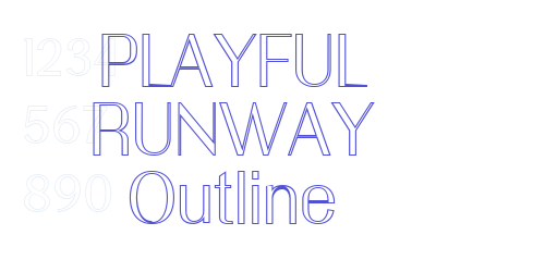 PLAYFUL RUNWAY Outline-font-download