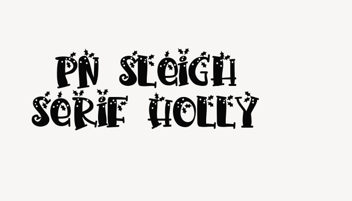 PN Sleigh Serif Holly font download