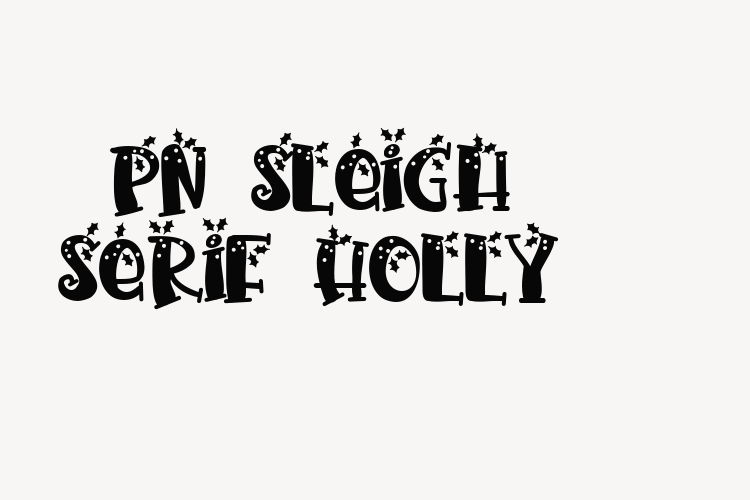 PN Sleigh Serif Holly font download