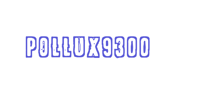 POLLUX9300 Font