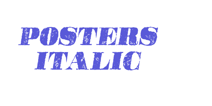 POSTERS ITALIC Font Download