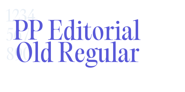 PP Editorial Old Regular font free