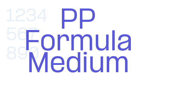 PP Formula Medium font