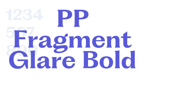 PP Fragment Glare Bold font free