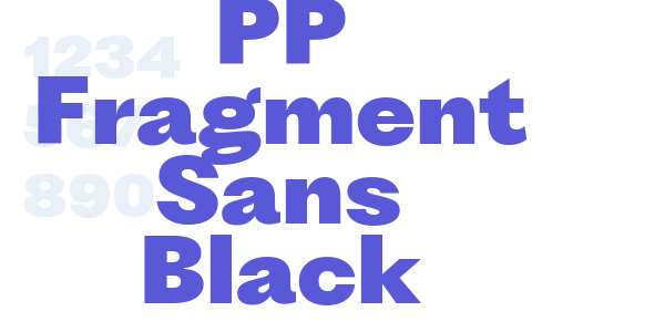 PP Fragment Sans Black font free