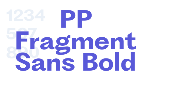 PP Fragment Sans Bold font free