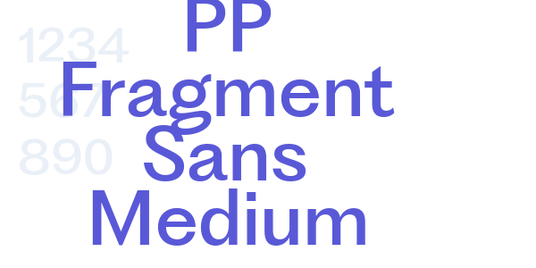 PP Fragment Sans Medium font free