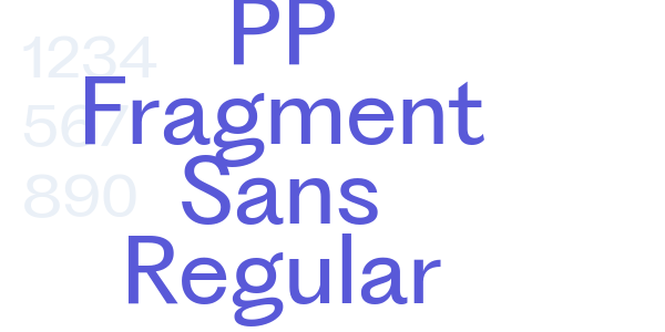 PP Fragment Sans Regular font free