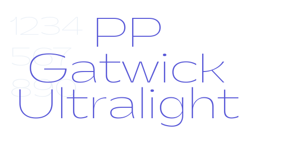 PP Gatwick Ultralight font free