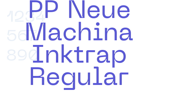 PP Neue Machina Inktrap Regular font free