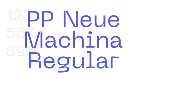 PP Neue Machina Regular font free