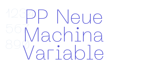 PP Neue Machina Variable font free