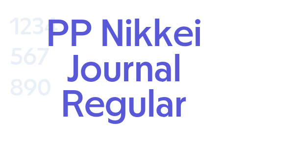 PP Nikkei Journal Regular font free