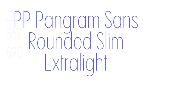 PP Pangram Sans Rounded Slim Extralight font free