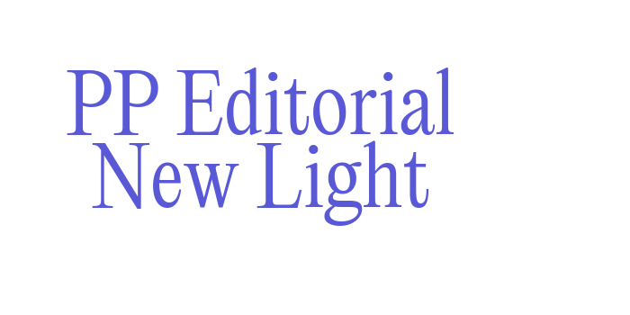 PP Editorial New Light Font Download