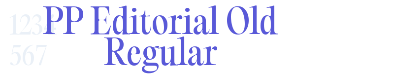 PP Editorial Old Regular-related font