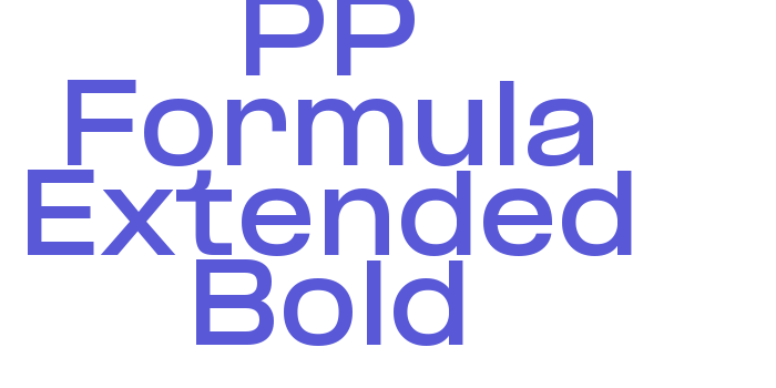 PP Formula Extended Bold Font Download