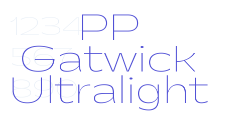 PP Gatwick Ultralight-font-download