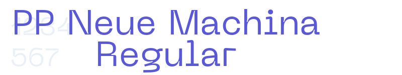 PP Neue Machina Regular-related font