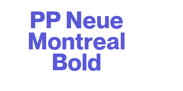 PP Neue Montreal Bold Font Download