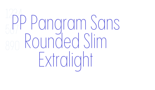 PP Pangram Sans Rounded Slim Extralight font download