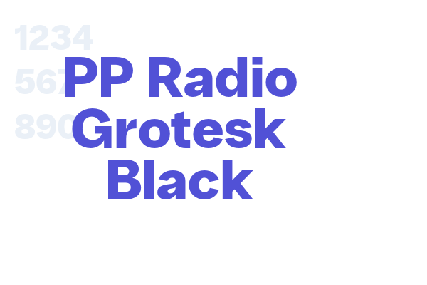 PP Radio Grotesk Black