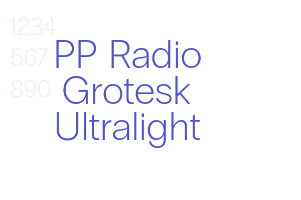 PP Radio Grotesk Ultralight