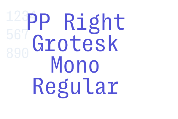 PP Right Grotesk Mono Regular
